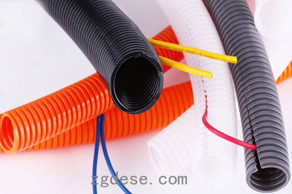 尼龙双拼波纹管，开口塑料波纹管线束走线穿线安装更方便